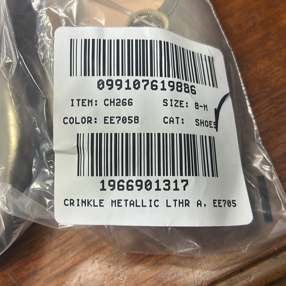 J Crew Andi ballet flats in metallic leather CH266 - Picture 4 of 4